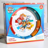 Набор посуды детский Priority &laquo;Щенячий патруль&raquo;, 3 предмета: кружка 275 мл, салатник d=12,8 см, тарелка d=19,5 см