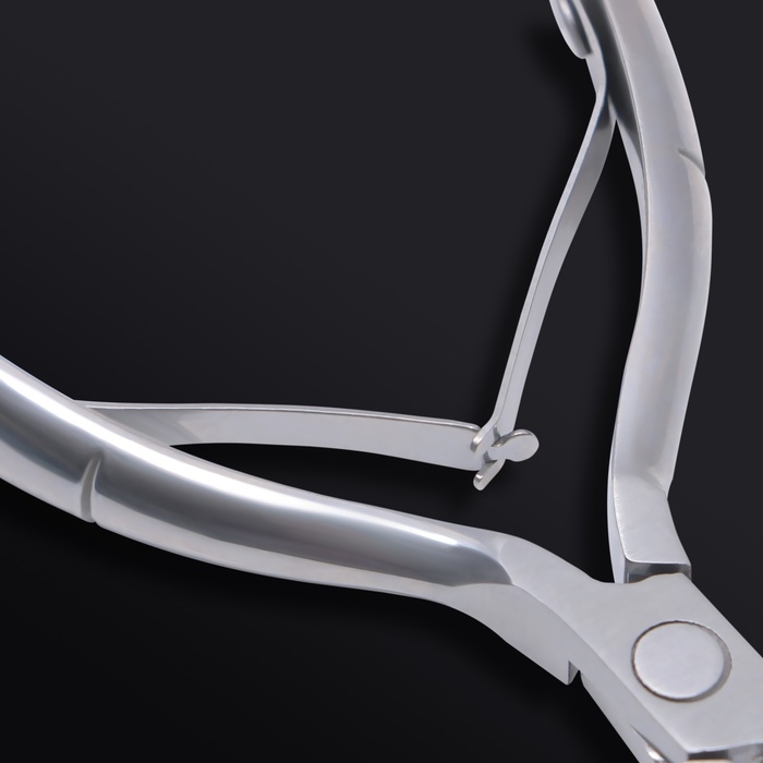 Кусачки маникюрные для кутикулы &laquo;Premium&raquo;, двойная пружина, 11,5 см, длина лезвия - 8 мм, цвет серебристый