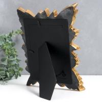 Фоторамка полистоун 10х15 см "Пёрышки" золото 19х25,5 см