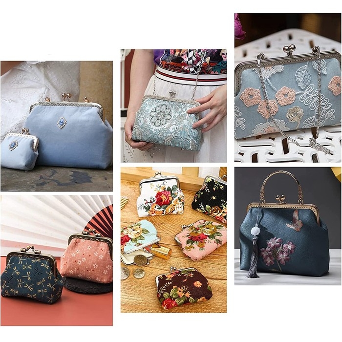 Фермуар пришивной &laquo;Прямоугольник&raquo;, 20 см, цвет серебряный