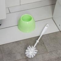 Ёршик для унитаза с подставкой BEROSSI Aqua, 13&times;13&times;36 см, цвет салатовый