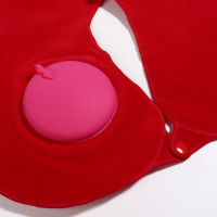 Подушка для шеи дорожная, надувная, с насосом, 47 &times; 27 см, цвет МИКСУдалила  картонная коробка,