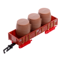 Железная дорога &laquo;Винтаж&raquo;, 2 состава в комплекте, свет и звук, работает от батареек