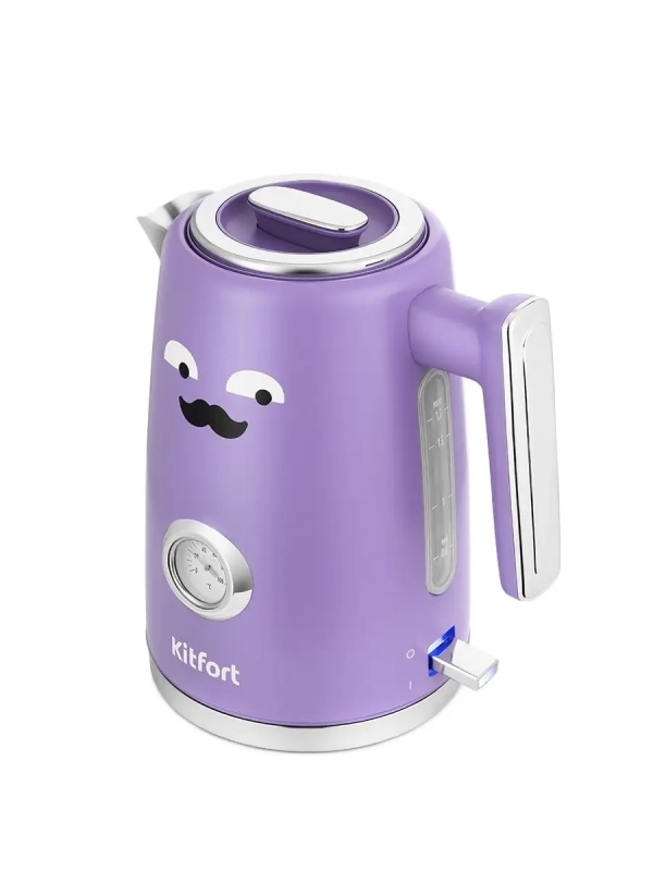 Чайник электрический металлический КТ-6144 - 1.7 л