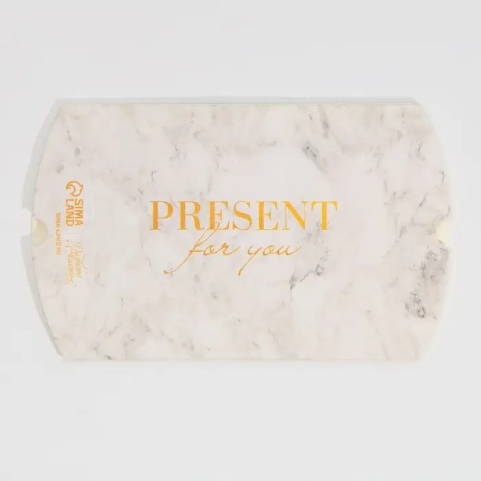 Коробка подарочная складная фигурная, упаковка, &laquo;Мрамор&raquo;, 11 х 8 х 2 см