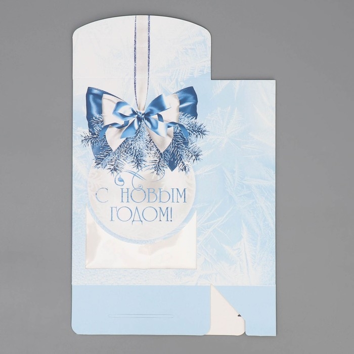 Коробка подарочная новогодняя складная &laquo;Снежный шар&raquo;, 15 х 7 х 22 см, Новый год