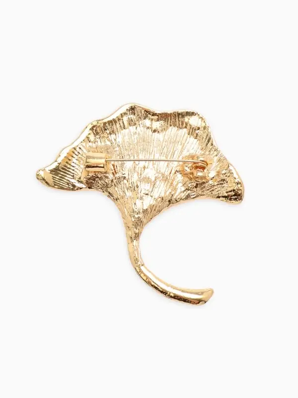 Брошь "Цветок каллы", цвет золото