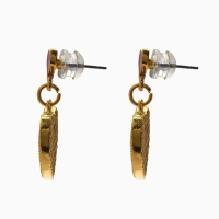 Серьги &laquo;Галиотис&raquo; сердце, цвет зелёный в золоте