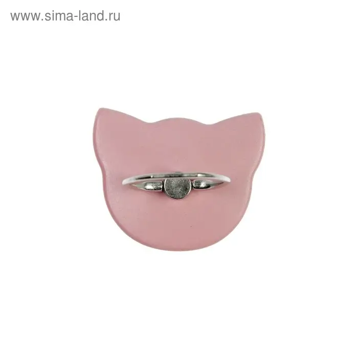 Держатель-подставка с кольцом для телефона Luazon, в форме "Кошки", розовый