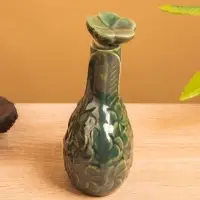 Сосуд для масла &laquo;Тропики&raquo;, 9&times;5.5&times;14 см, керамика, зелёный