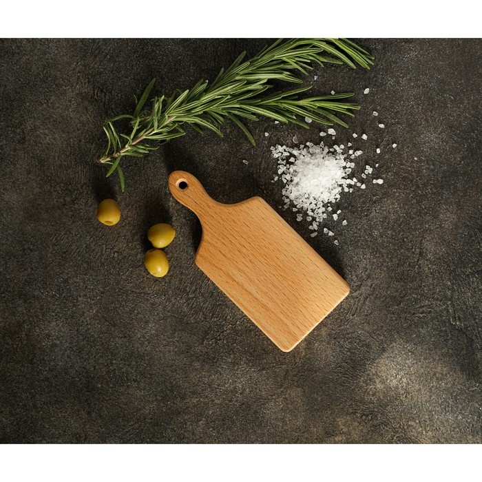 Доска разделочная для канапе и фудфото Доляна, прямоугольная, 15&times;7&times;1,6 см, цельный бук