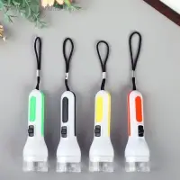 Фонарик брелок для ключей на кольце на подвеске &laquo;Яркая вставка&raquo;, 9.8&times;3&times;3 см, МИКС