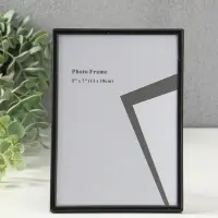 Фоторамка металл на 1 фото 13х18 см "Классик" чёрная 1,5х13х18 см