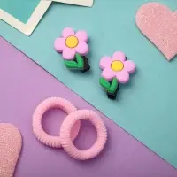 Набор для волос "Ариадна" (2 резинки, 2 зажима) весенний цветочек