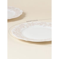 Тарелки SL Home &laquo;Аманде&raquo;, d=27,5 см, набор 2 шт, фарфор, белые