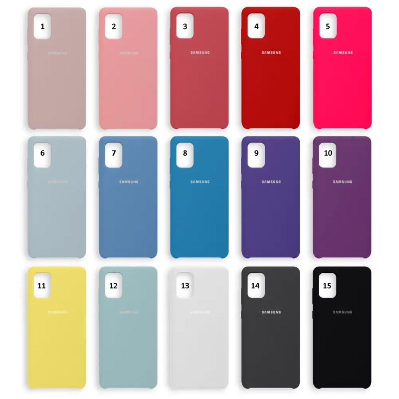 Чехол Samsung A71 Silicone Cover