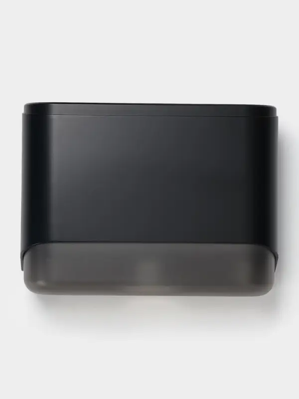 Диспенсер бумажных полотенец в листах, пластик черный