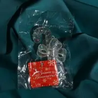 Украшение ёлочное "Льдинка" леденец, 11х5 см, перелив прозрачный