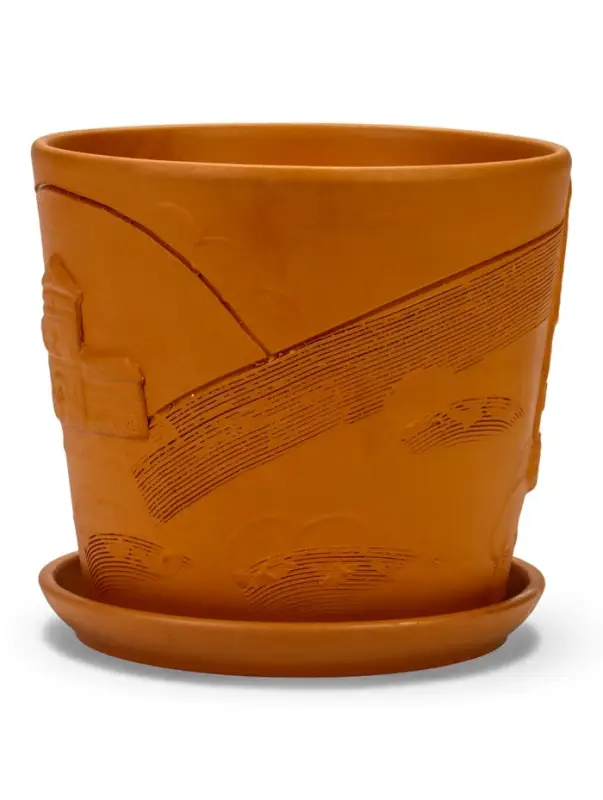 Горшок цветочный с поддоном 4,75 л, d22/h20 см терр-т керамика, "Голландия" (М)