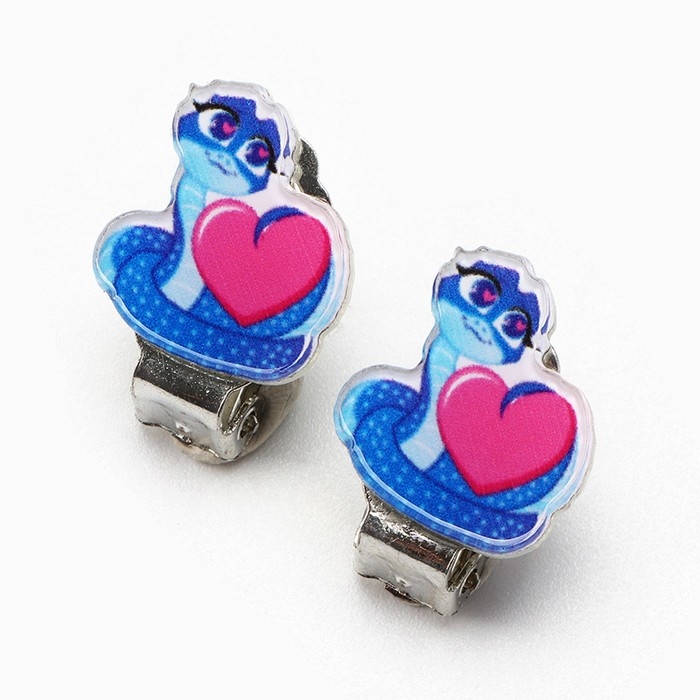 Серьги клипсы детские новогодние &laquo;Волшебства&raquo; на Новый год, 7 х 9 см