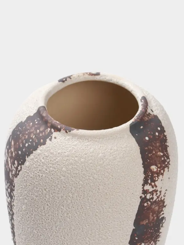 Ваза настольная керамика "Мелхор" 23х13 см, белый