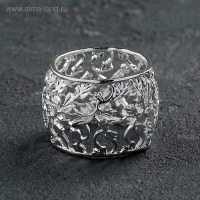 Кольцо для салфеток &laquo;Виноград. Серебро&raquo;, 4&times;3 см, цвет серебряный