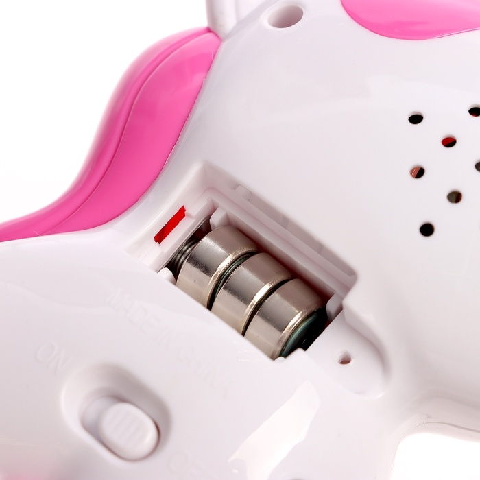 Музыкальная игрушка - подвеска &laquo;Любимый единорог&raquo;, прорезыватель - погремушка, звук, свет, цвет розовый