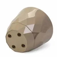 Горшок для цветов "Laurel" D-14,5 см, 1,3 л с поддоном, бежевый