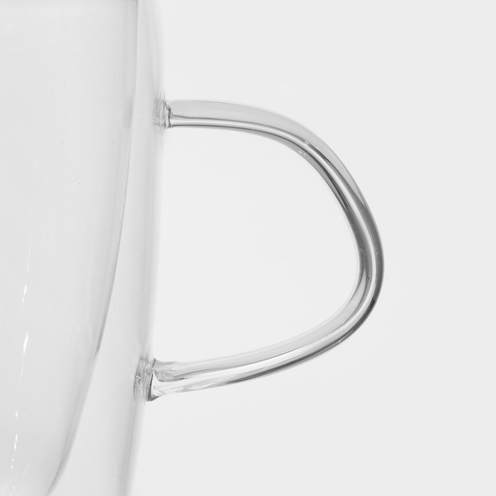 Кружка стеклянная с двойными стенками Magistro &laquo;Дуо&raquo;, 280 мл