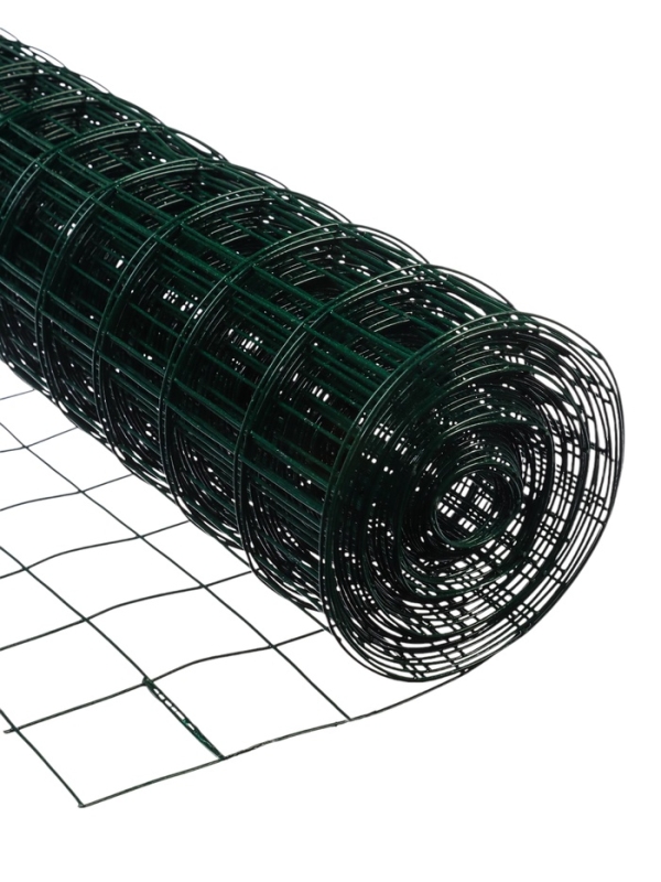 Сетка сварная с ПВХ покрытием 0,5 х 10 м, ячейка 50 х 50 мм, d=1 мм, металл, "Greengo"