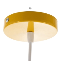 Светильник BayerLux Подвес "Треугольник" 1x40Вт E27 желтый 16х16х18-116 см
