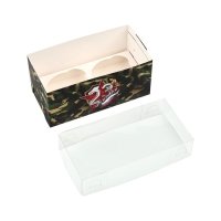 Коробка для капкейка &laquo;23 февраля&raquo;, 16 х 8 х 7.5 см