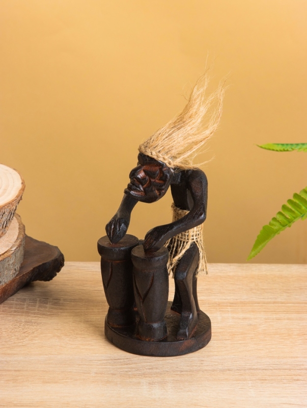 Сувенир &laquo;Абориген барабанщик&raquo;, 7&times;7&times;15 см, дерево