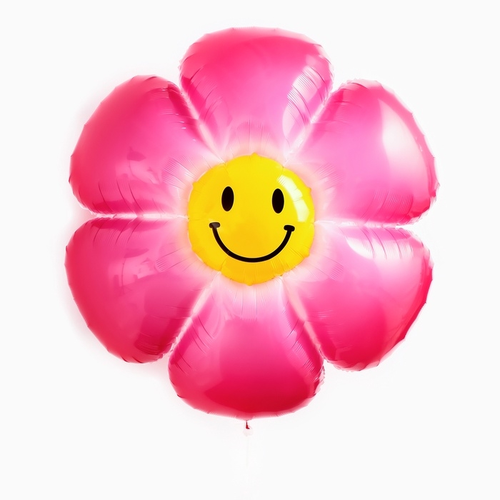 Шар полимерный 38" &laquo;Ромашка градиент&raquo;, розовый
