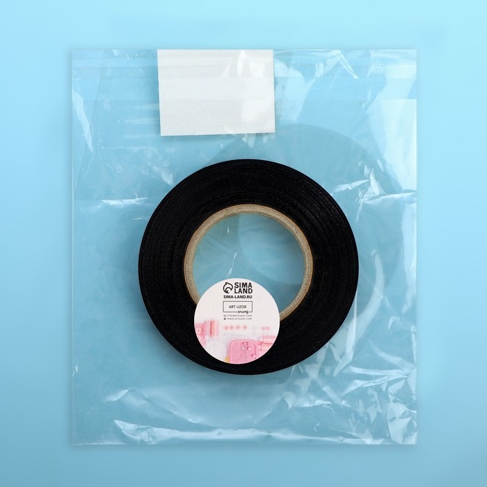 Размерник сатиновый, &laquo;S&raquo;, 1000 шт, 12 мм, 30 м, цвет чёрный