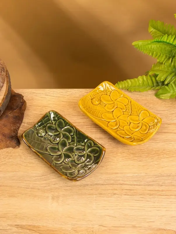 Подставка под благовония &laquo;Цветы&raquo;, 14&times;8&times;2.5 см, керамика, МИКС