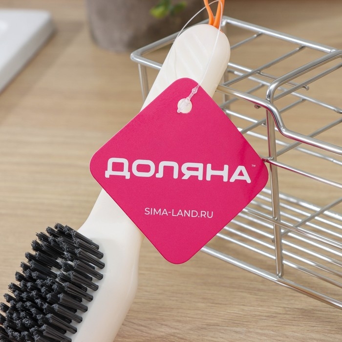 Щётка с дозатором Доляна, 17&times;4,5&times;4,5 см