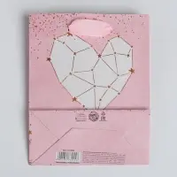 Пакет подарочный крафтовый, упаковка, &laquo;Ты моя Вселенная&raquo;, S 12 х 15 х 5.5 см