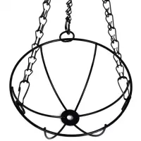 Кашпо подвесное d=15 см, с кокосовым вкладышем "Полусфера"