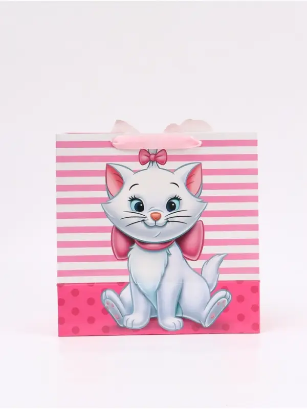 Пакет подарочный &laquo;Кошечка&raquo;, 30 &times; 30 &times; 15 см