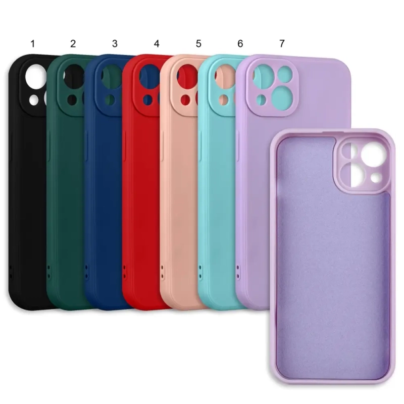 Чехол iPh 13 цветной силикон
