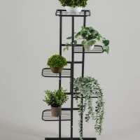 Подставка для цветов Greengo, 6 полок, 44 &times; 22 &times; 105 см, напольная, металл, тёмно-серая