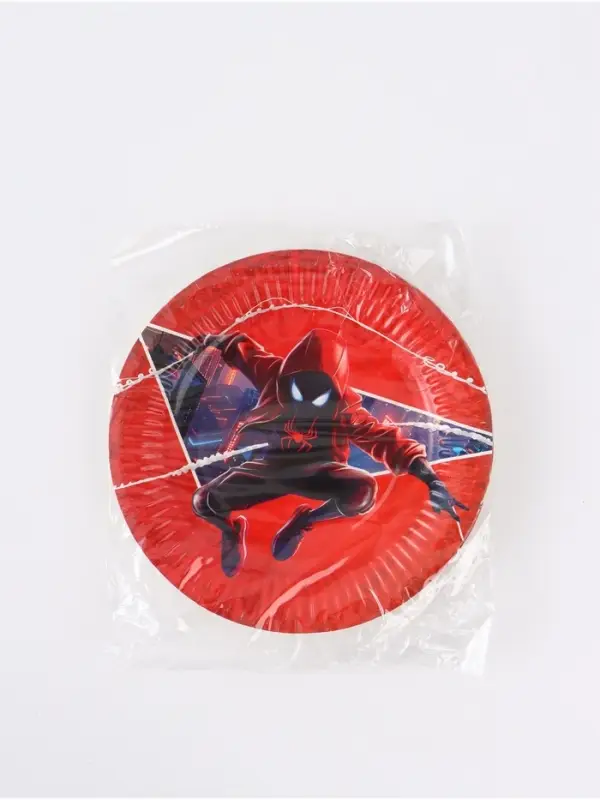 Тарелка одноразовая 18 см, набор 10 шт, Паук