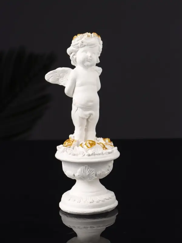 Набор фигура и подставка "Ангел и сердце" 12х20х10 см