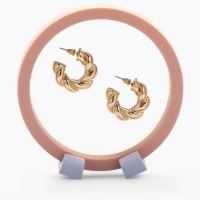 Подставка для украшений &laquo;Круг&raquo;, 11,5*11,5*4,5 см, цвет розовый