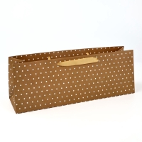 Пакет под бутылку горизонтальный &laquo;Горошек&raquo;, 36 &times; 10 &times; 13 см