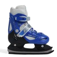 Коньки детские раздвижные BlackAqua, р. 34-37, для фитнеса, синие