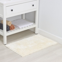 Коврик для дома LaDо́m, букли, плотность 1400 г, 50&times;80 см, цвет молочный