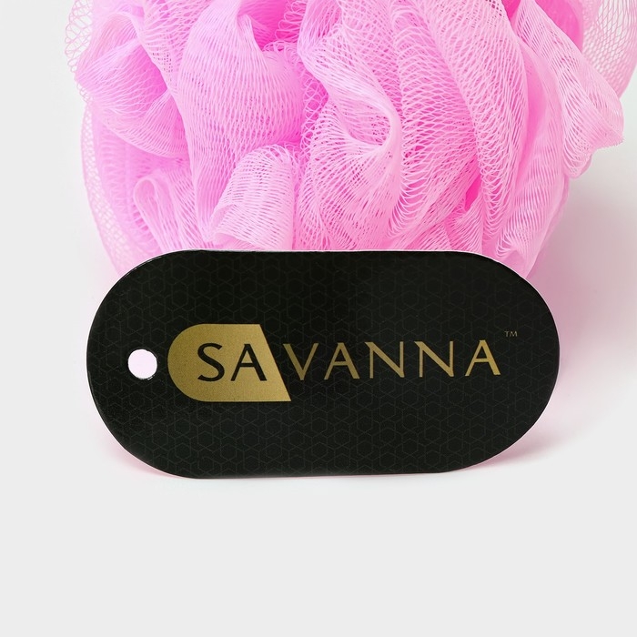 Мочалка для тела SAVANNA &laquo;Единорожка&raquo;, цвет розовый