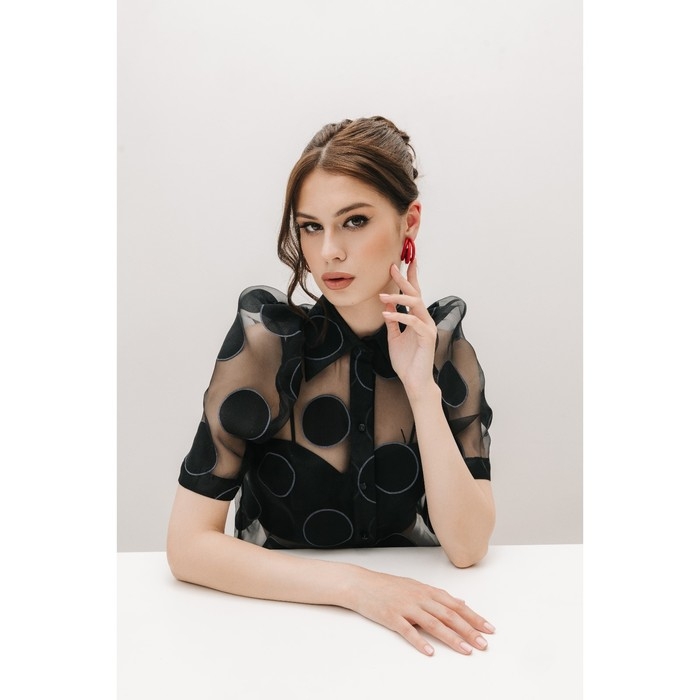 Серьги-кольца &laquo;Боттега&raquo; тройные, d=3,5, цвет красный